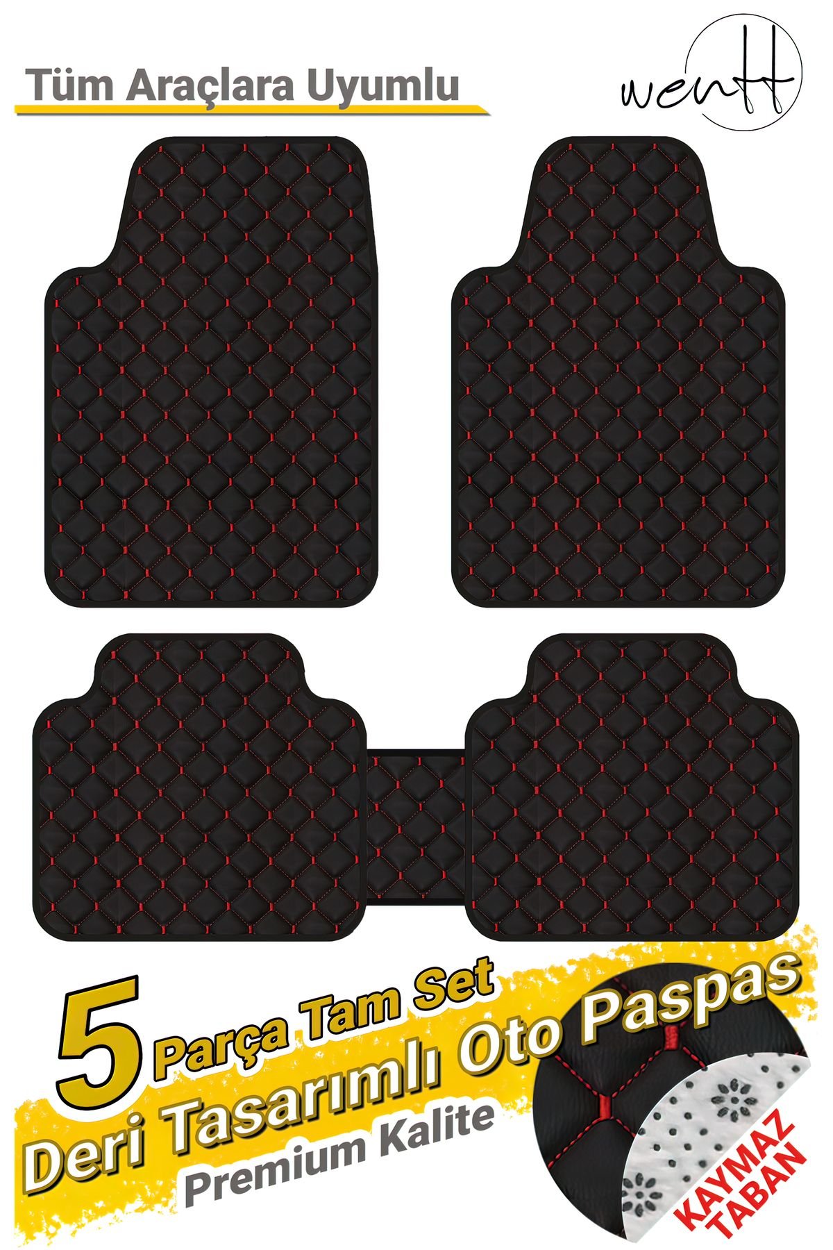 DS Ds7 Crossback 2017-2022 Uyumlu Kapitone Deri Universal Oto Paspas